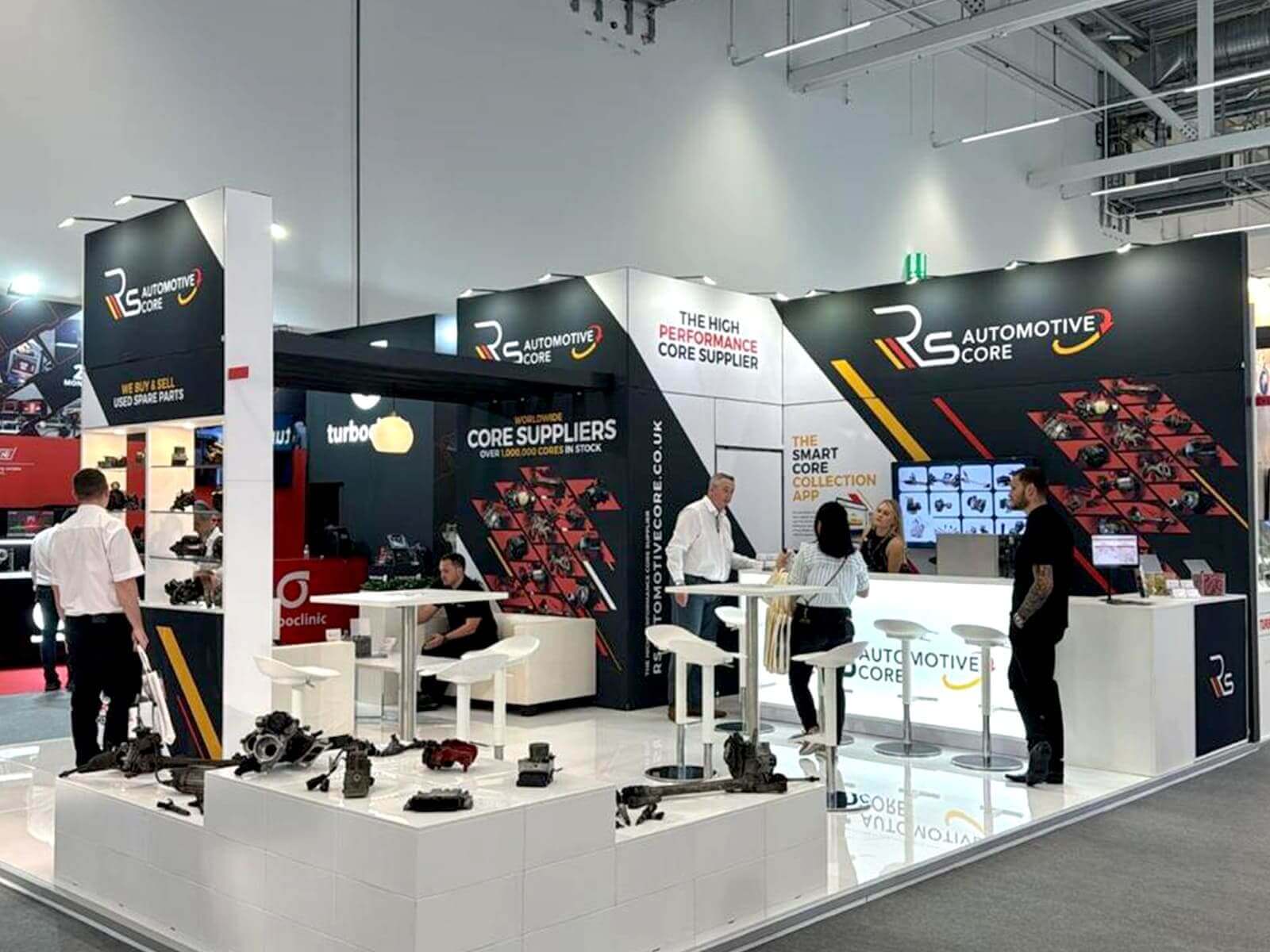 Exhibition stand for RS Automotive Core - U.K at AutomechanikA, Frankfurt