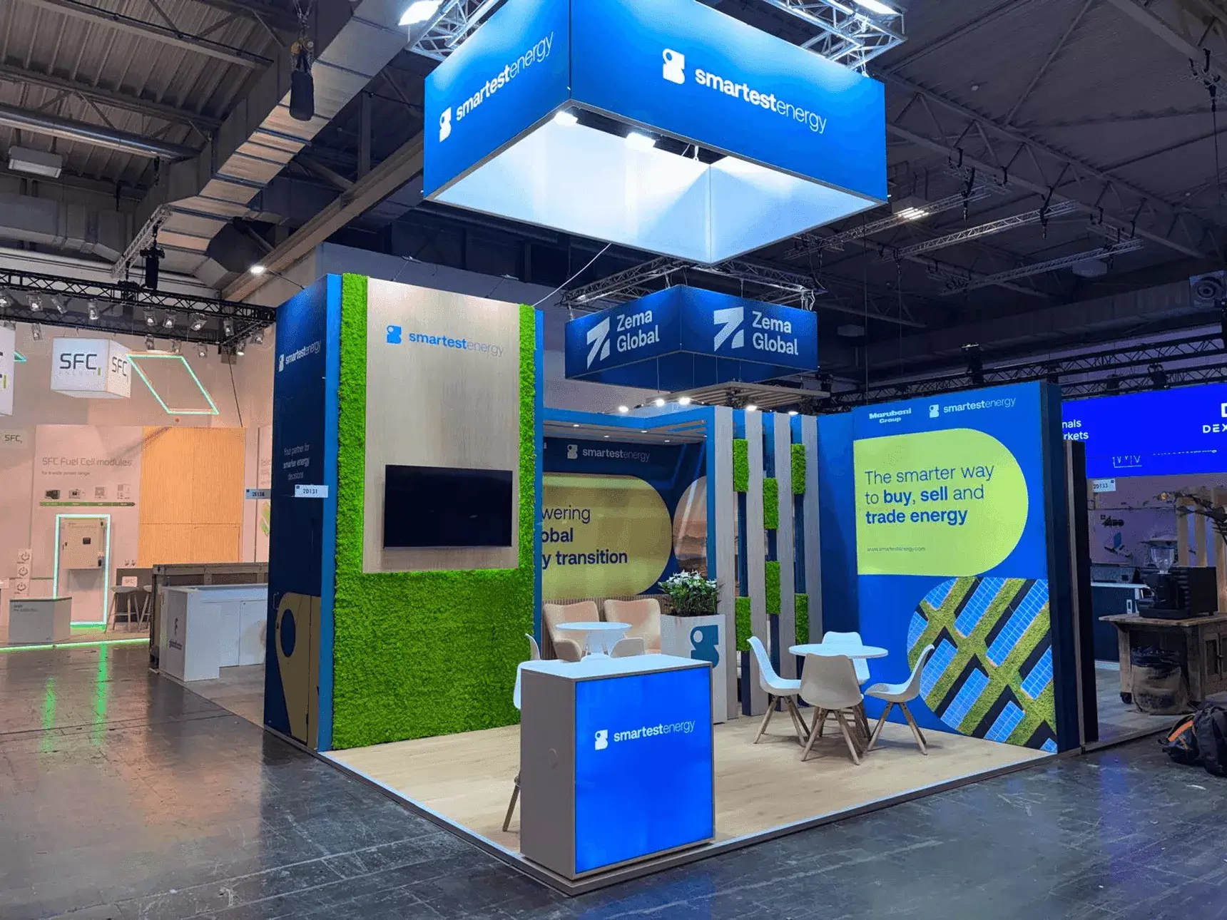 Modular exibition stand design for smartest energy
